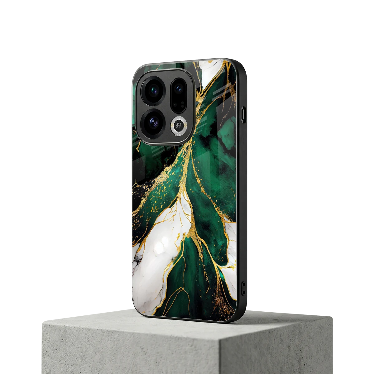 Emerald Luxe oppo find x9 mobile cover | shockproof glass phone case