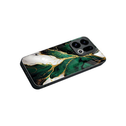 Emerald Luxe stylish phone case for oppo find x9 | glossy glass and slim fit