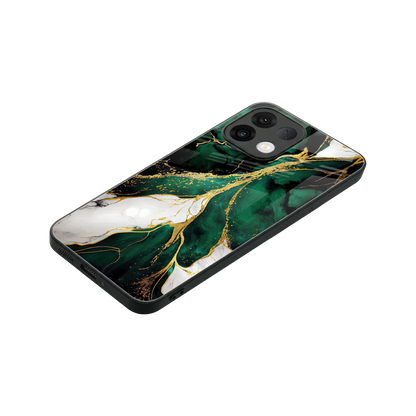 Emerald Luxe stylish phone case for oppo k13 5g | glossy glass and slim fit