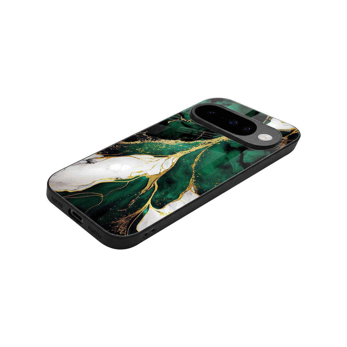 Emerald Luxe stylish phone case for google pixel 10 | glossy glass and slim fit