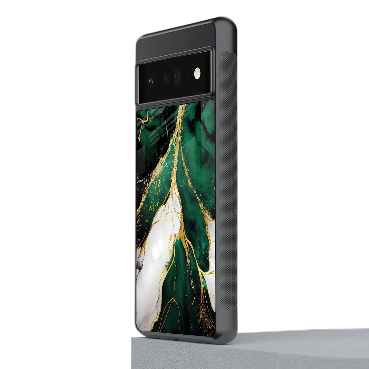 Emerald Luxe stylish phone case for google pixel 6 pro | glossy glass and slim fit