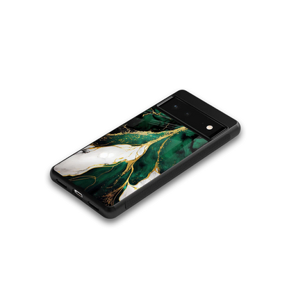 Emerald Luxe google pixel 6 mobile cover | shockproof glass phone case