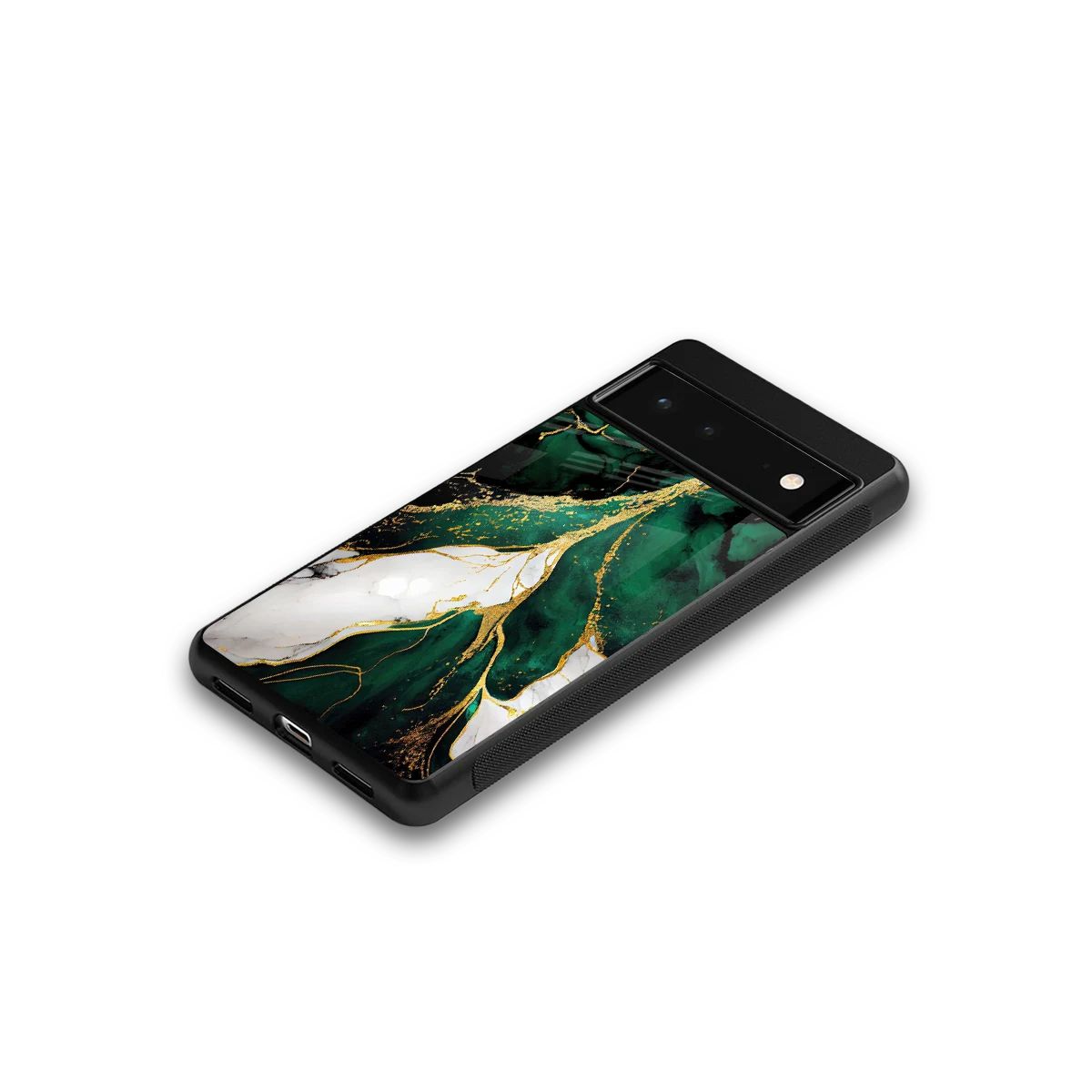Emerald Luxe google pixel 6a mobile cover | shockproof glass phone case