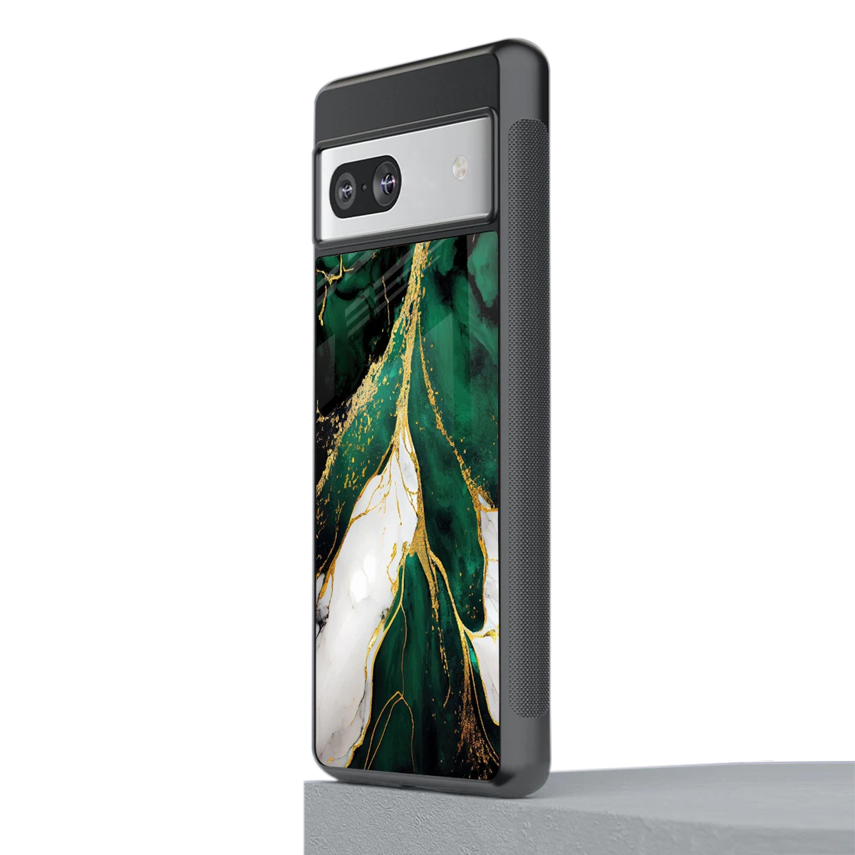 Emerald Luxe stylish phone case for google pixel 7 | glossy glass and slim fit