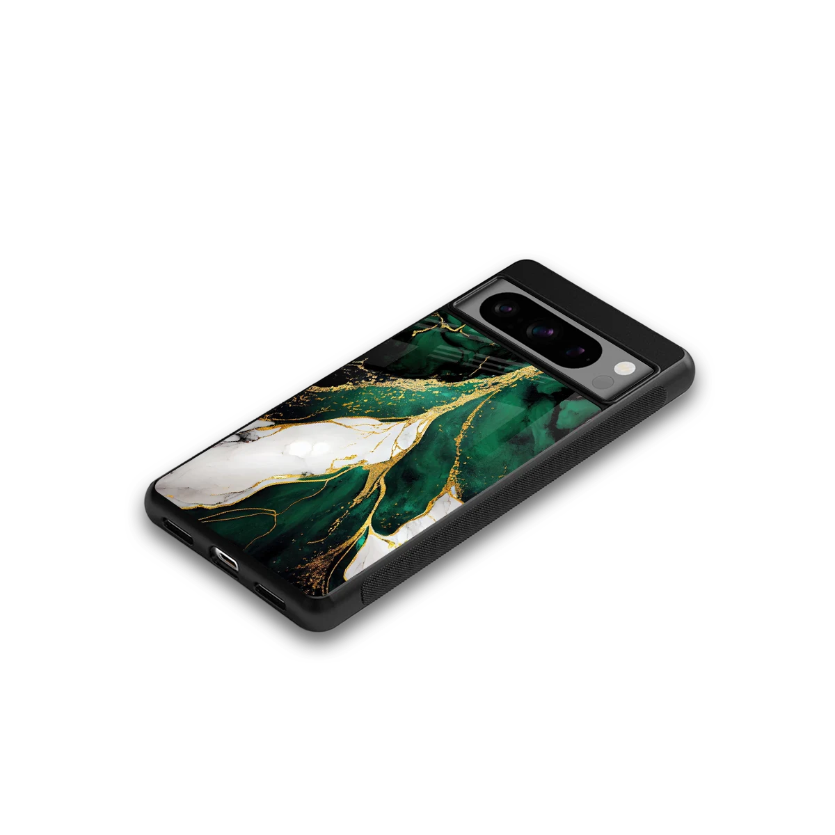 Emerald Luxe google pixel 8 pro mobile cover | shockproof glass phone case
