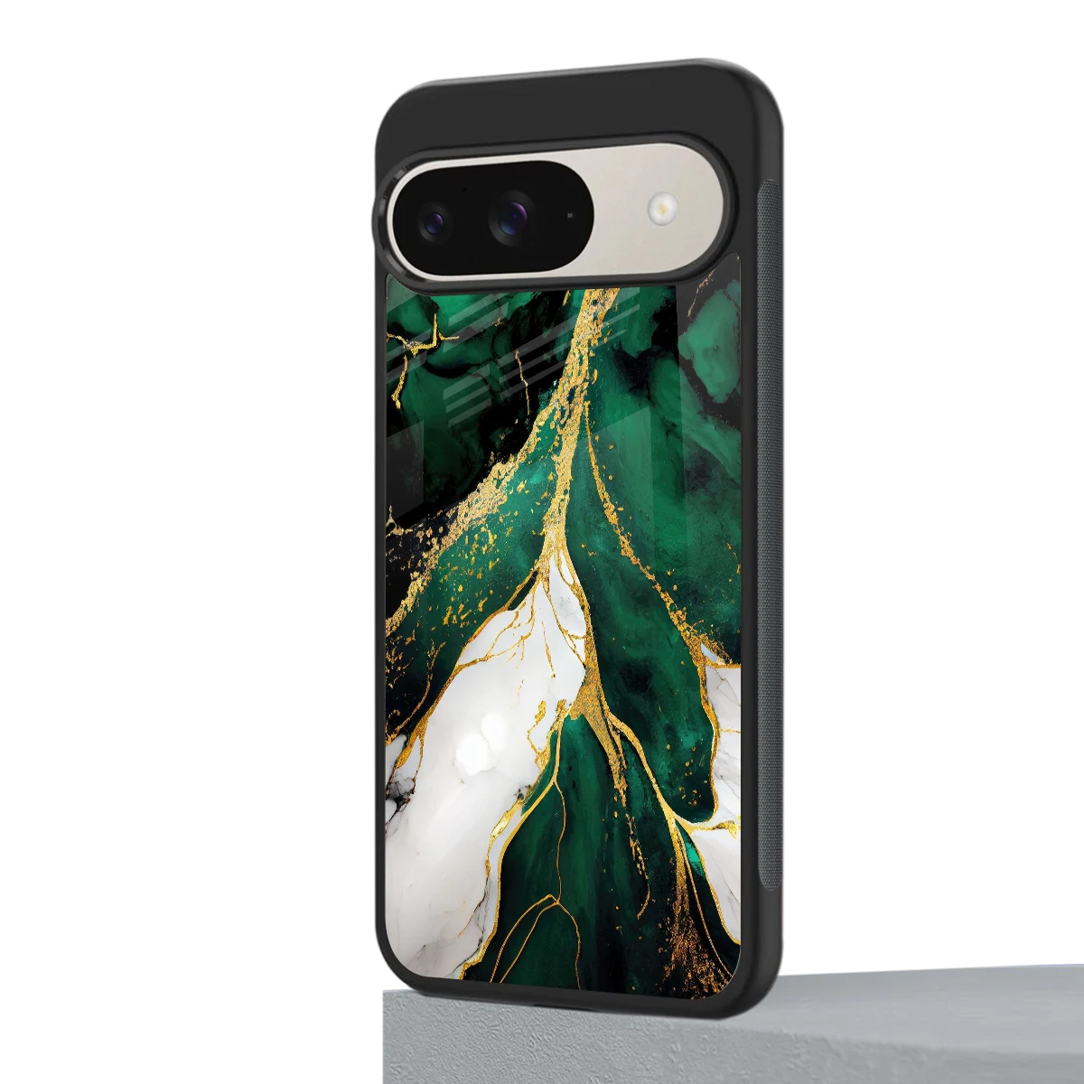 Emerald Luxe google pixel 9 mobile cover | shockproof glass phone case