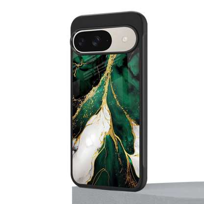Emerald Luxe google pixel 9 mobile cover | shockproof glass phone case
