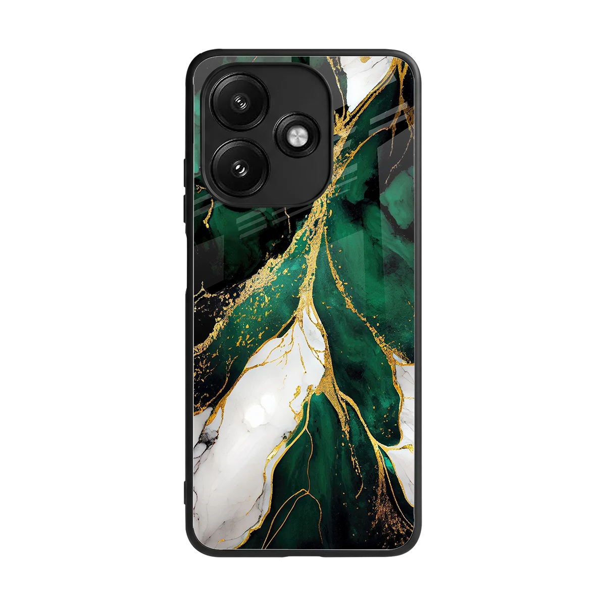 Emerald Luxe back phone cover | glass case for redmi 12 5g