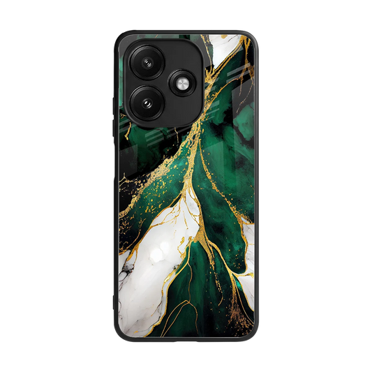 Emerald Luxe back phone cover | glass case for redmi 12 5g