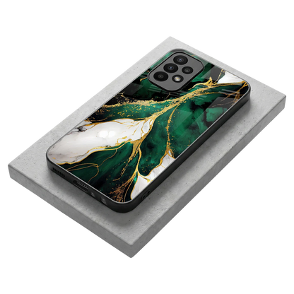 Emerald Luxe stylish phone case for samsung galaxy a23 | glossy glass and slim fit