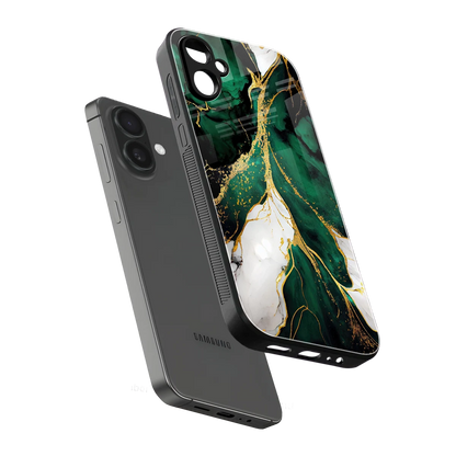 Emerald Luxe sleek samsung galaxy a06 5g cover with tempered glass back and TPU edges