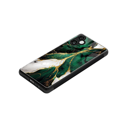 Emerald Luxe stylish phone case for samsung galaxy a06 5g | glossy glass and slim fit