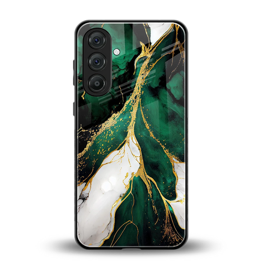 Emerald Luxe back phone cover | glass case for samsung galaxy m35 5g