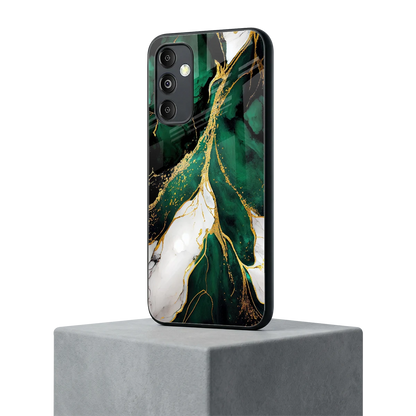 Emerald Luxe samsung galaxy m14 5g mobile cover | shockproof glass phone case