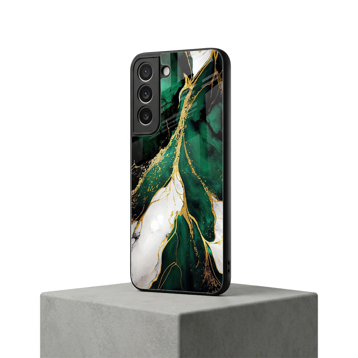 Emerald Luxe samsung galaxy s22 mobile cover | shockproof glass phone case