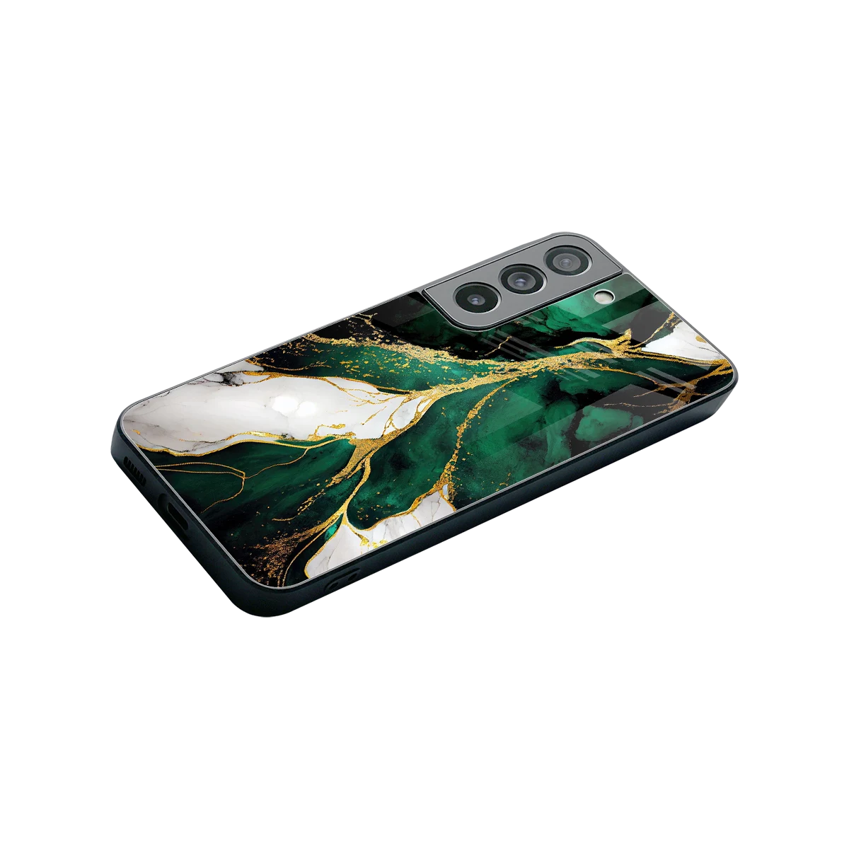 Emerald Luxe stylish phone case for samsung galaxy s22 | glossy glass and slim fit