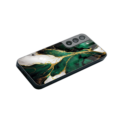 Emerald Luxe stylish phone case for samsung galaxy s22 | glossy glass and slim fit