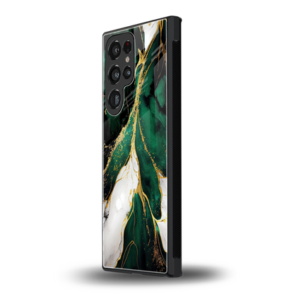Emerald Luxe samsung galaxy s24 ultra mobile cover | shockproof glass phone case