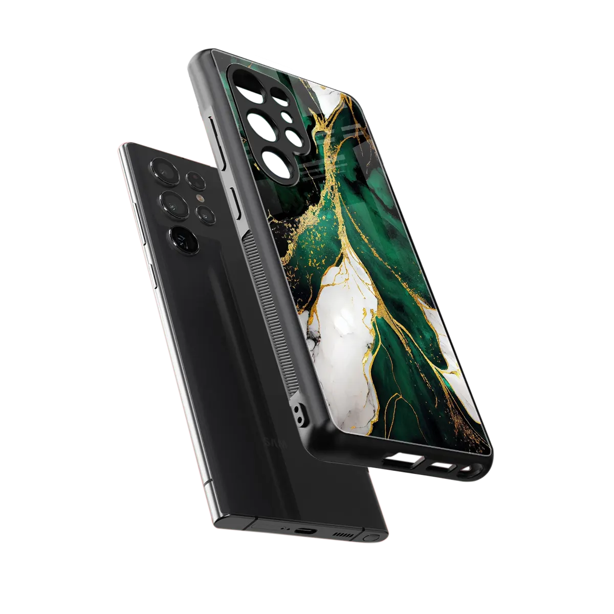Emerald Luxe sleek samsung galaxy s26 ultra cover with tempered glass back and TPU edges