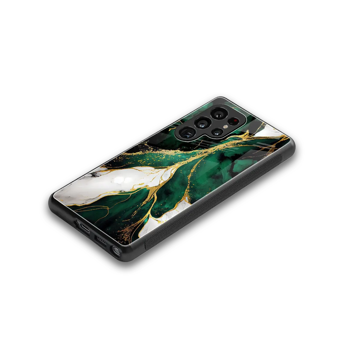 Emerald Luxe stylish phone case for samsung galaxy s26 ultra | glossy glass and slim fit