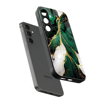 Emerald Luxe sleek samsung galaxy s24 plus cover with tempered glass back and TPU edges