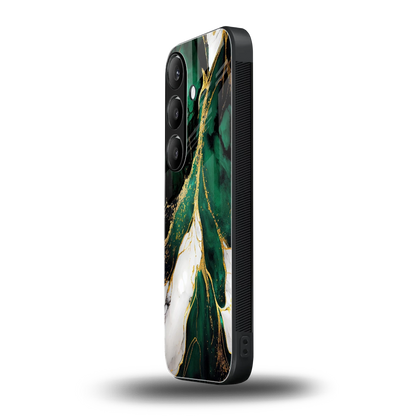 Emerald Luxe samsung galaxy s25 mobile cover | shockproof glass phone case