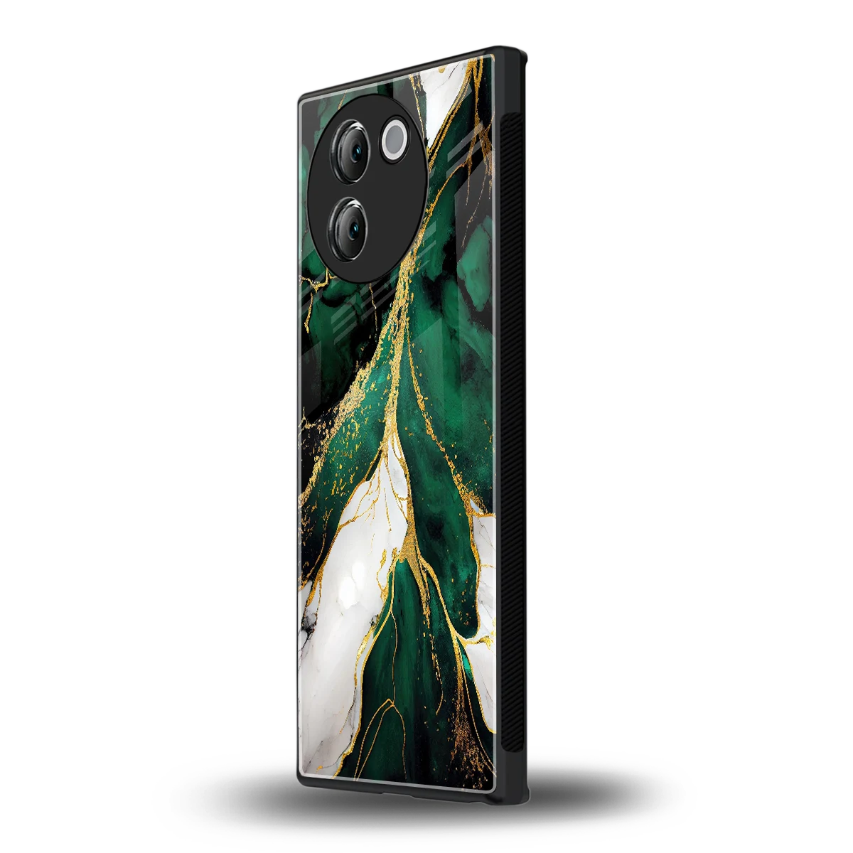Emerald Luxe vivo v30e mobile cover | shockproof glass phone case