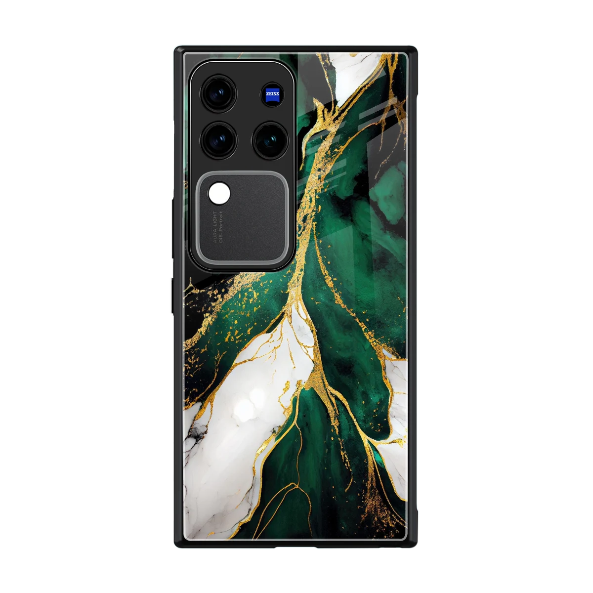 Emerald Luxe back phone cover | glass case forvivo v30 pro