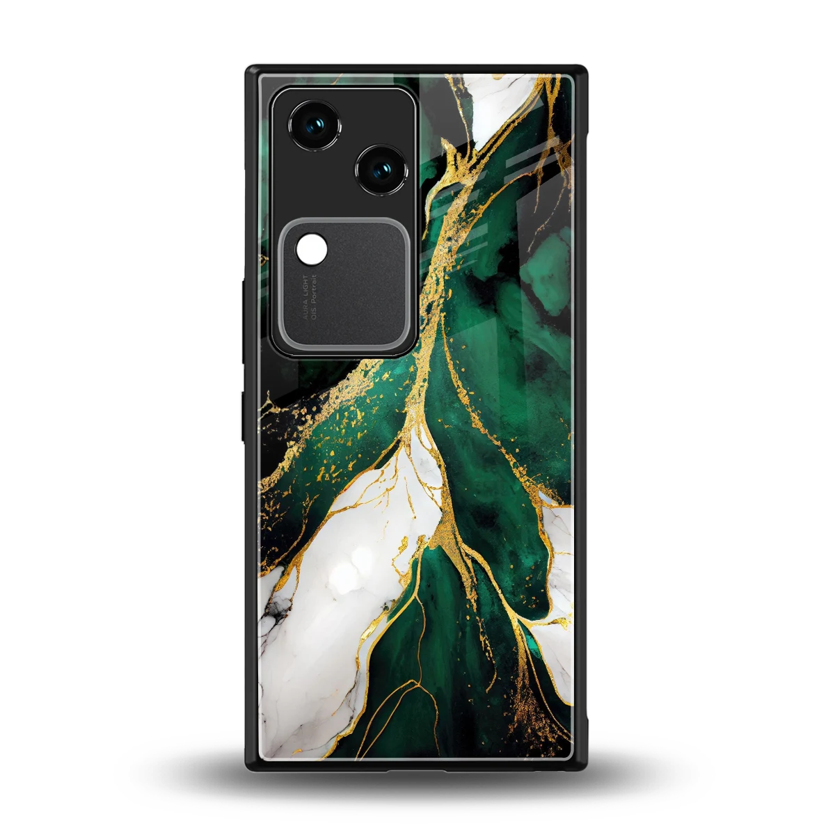 Emerald Luxe back phone cover | glass case for vivo v30