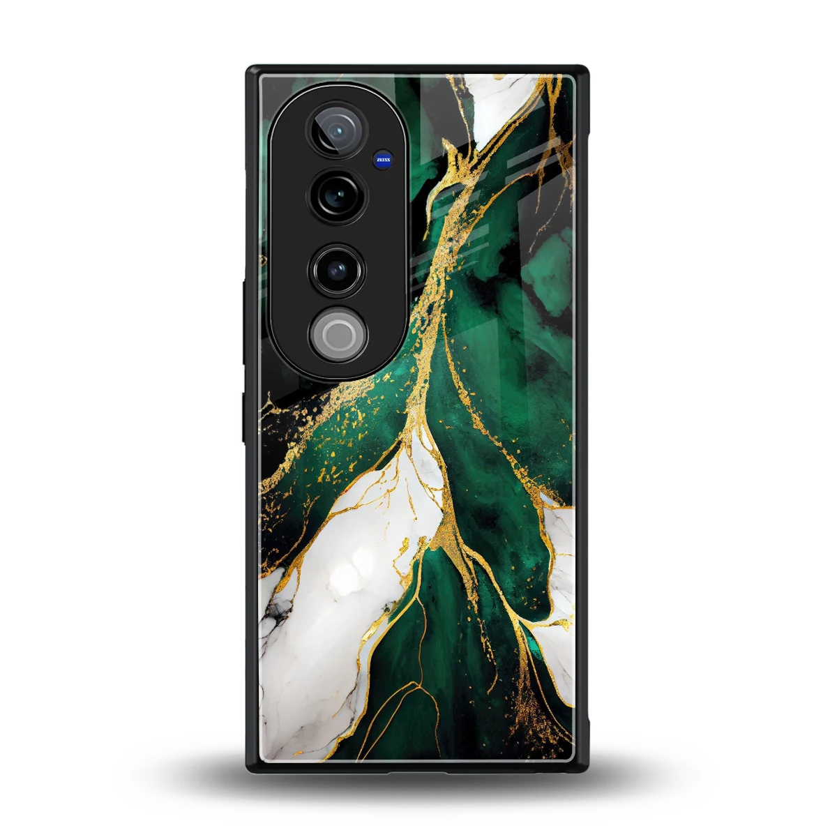 Emerald Luxe back phone cover | glass case for vivo v40 pro