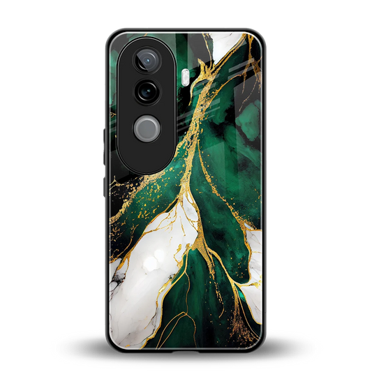 Emerald Luxe back phone cover | glass case for vivo v40e