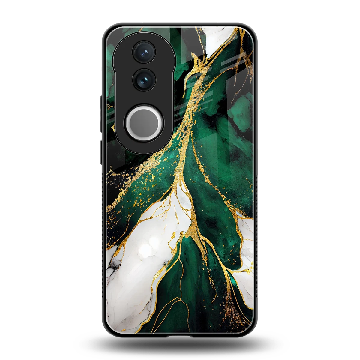 Emerald Luxe back phone cover | glass case for vivo v50