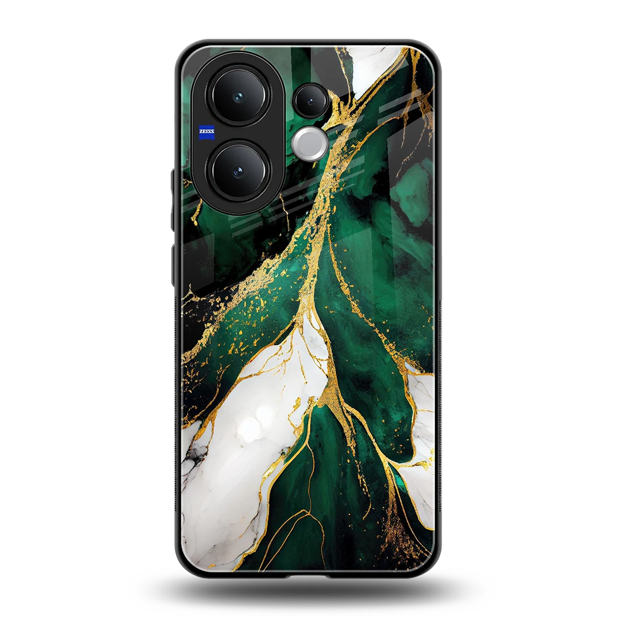 Emerald Luxe back phone cover | glass case for vivo v60