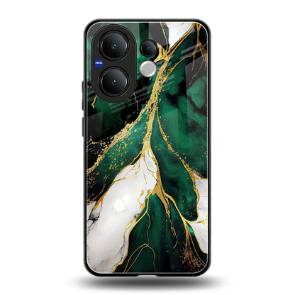 Emerald Luxe back phone cover | glass case for vivo v60