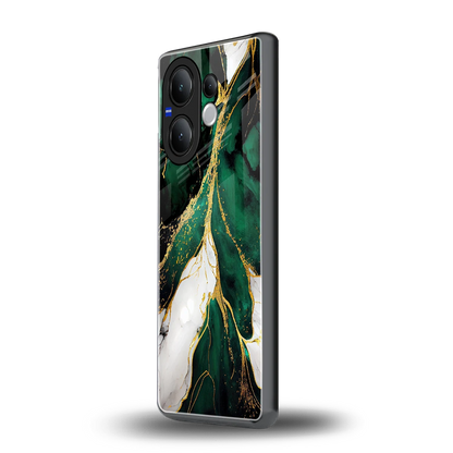 Emerald Luxe vivo v60 mobile cover | shockproof glass phone case