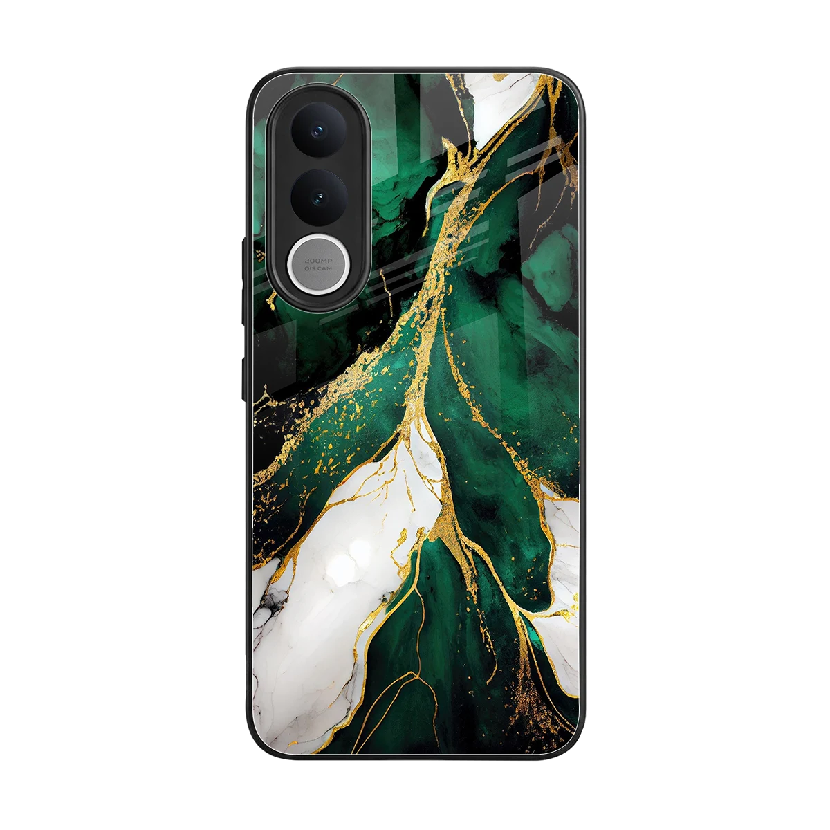 Emerald Luxe back phone cover | glass case for vivo v70 fe
