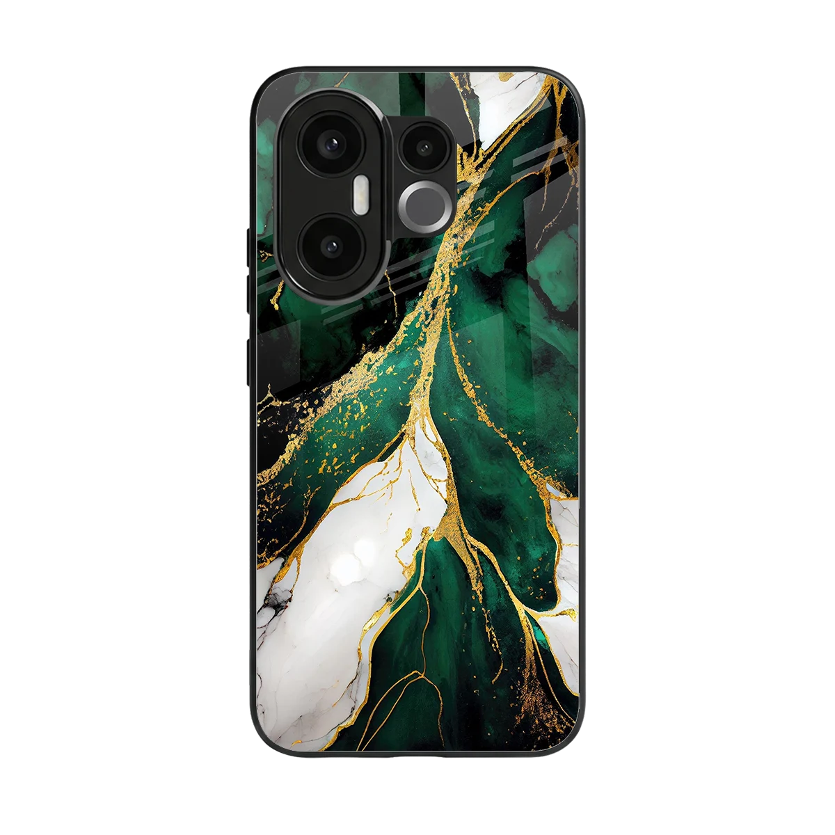 Emerald Luxe back phone cover | glass case for vivo x200 fe