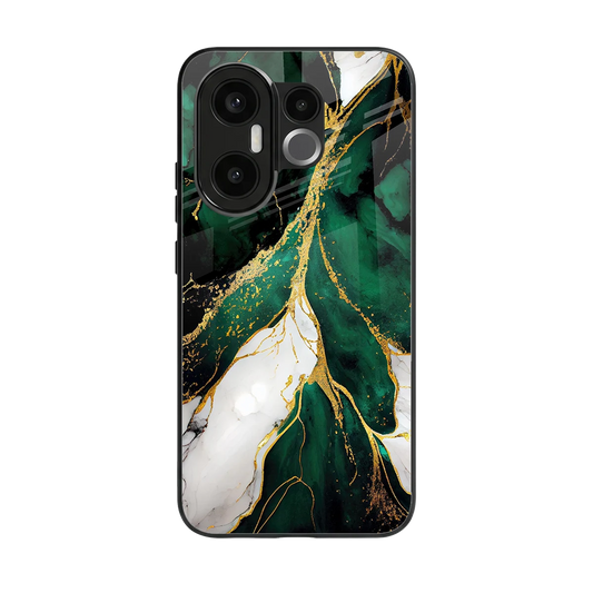 Emerald Luxe back phone cover | glass case for vivo x200 fe