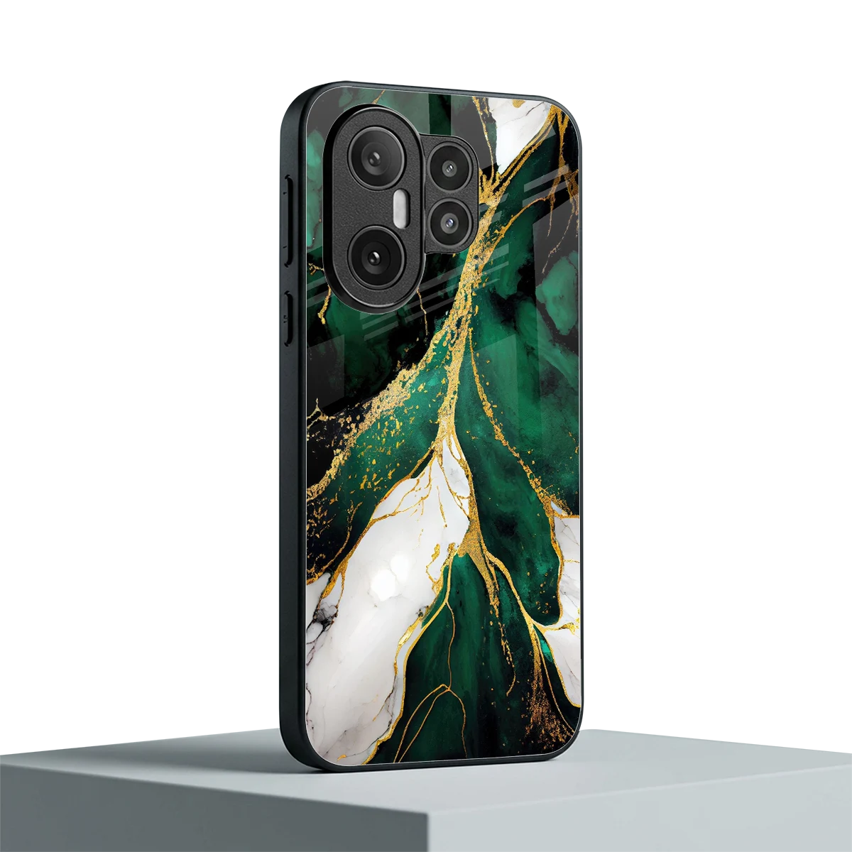 Emerald Luxe vivo x200 fe mobile cover | shockproof glass phone case