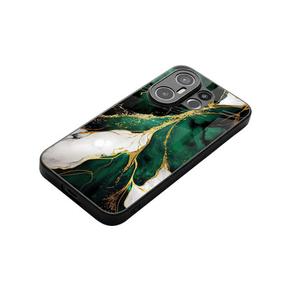 Emerald Luxe stylish phone case for vivo x200 fe | glossy glass and slim fit