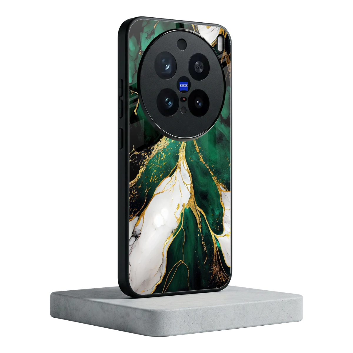 Emerald Luxe vivo x200 pro mobile cover | shockproof glass phone case