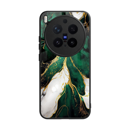 Emerald Luxe back phone cover | glass case for vivo x300 pro