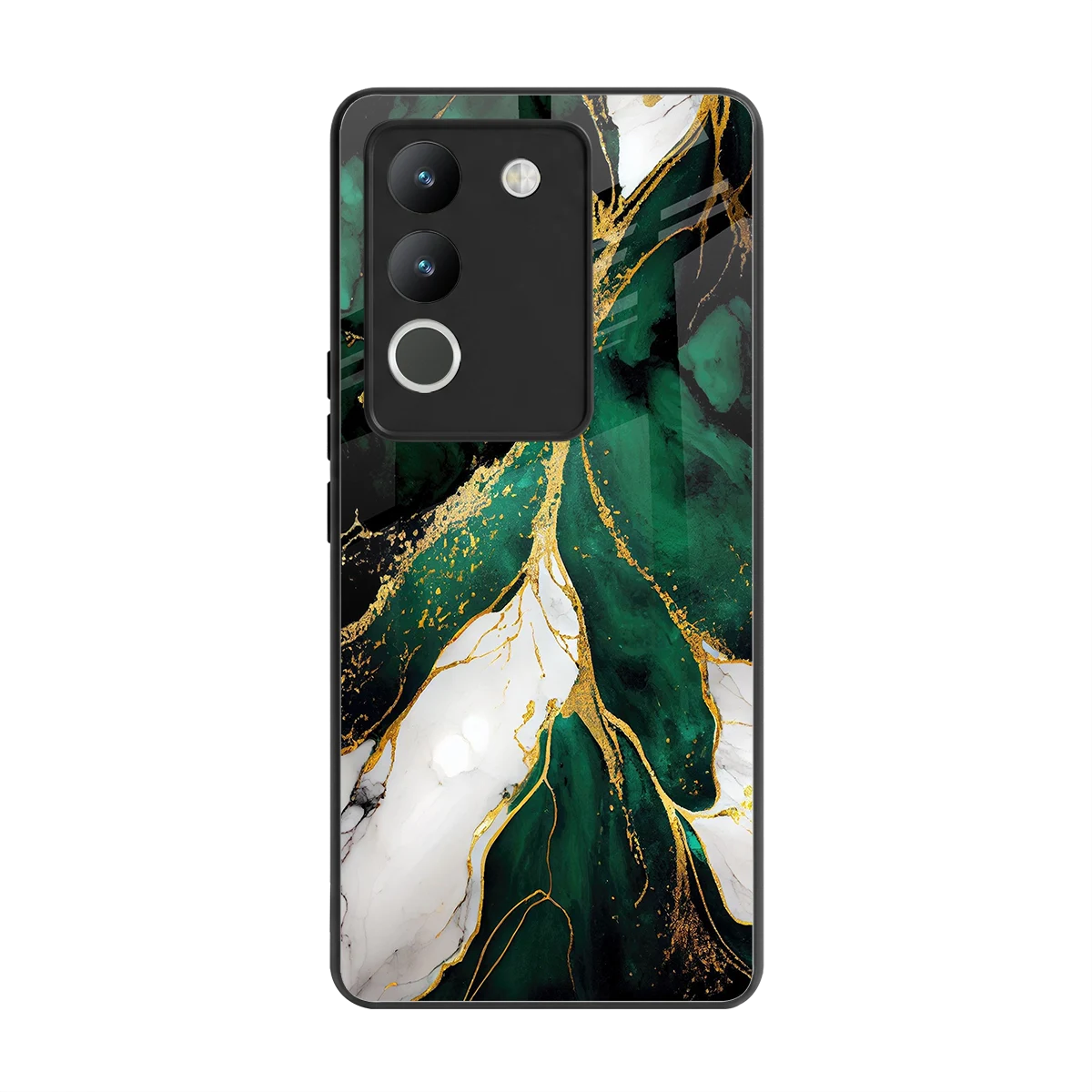 Emerald Luxe back phone cover | glass case for vivo y200 5g