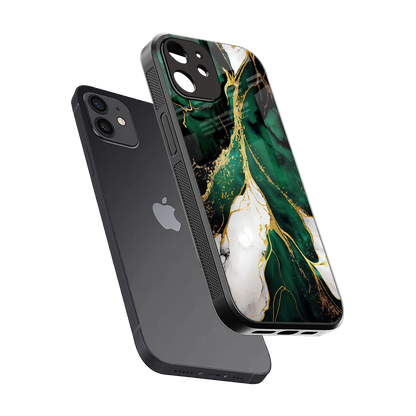 Emerald Luxe sleek iphone 11 cover with tempered glass back and TPU edges