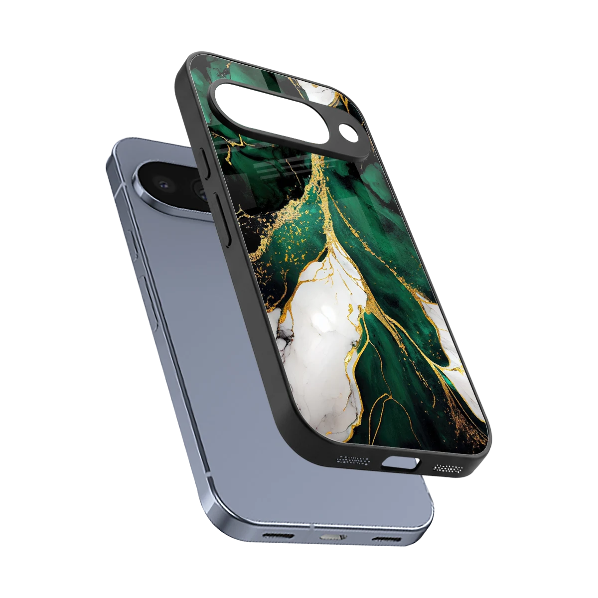 Emerald Luxe sleek google pixel 10 cover with tempered glass back and TPU edges