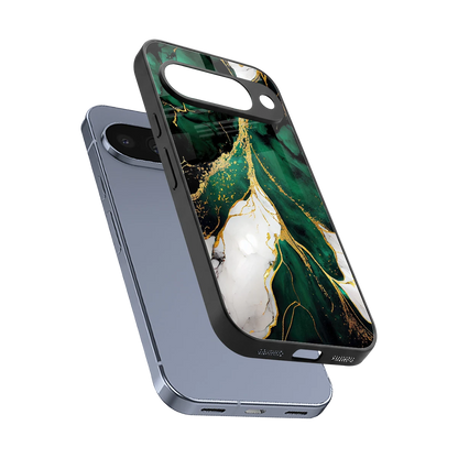 Emerald Luxe sleek google pixel 10 cover with tempered glass back and TPU edges