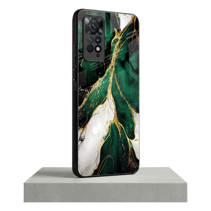 Emerald Luxe redmi note 11 pro mobile cover | shockproof glass phone case