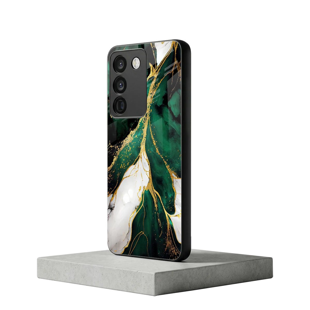 Emerald Luxe vivo y200 5g mobile cover | shockproof glass phone case