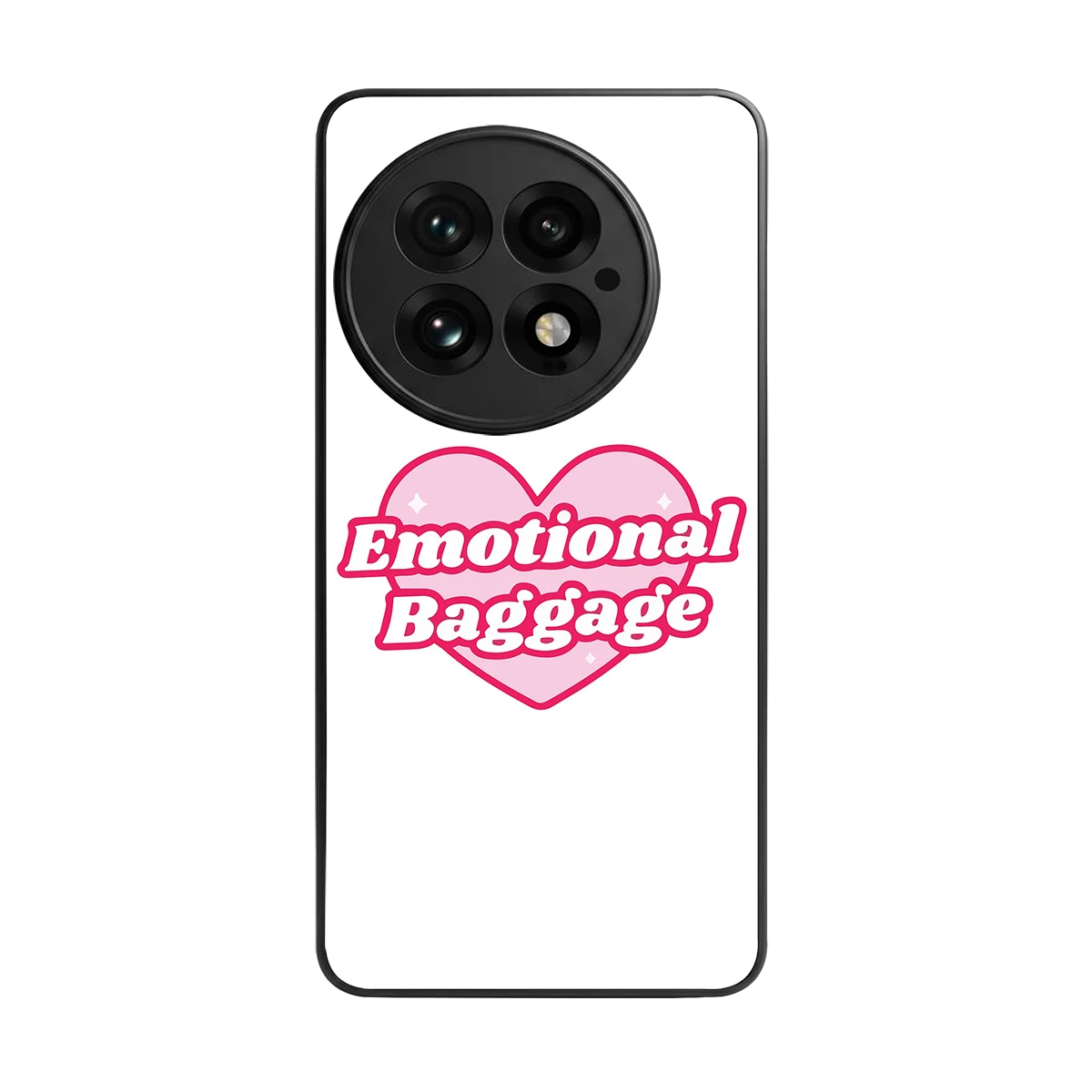 Emotional Baggage back phone cover | glass case for oneplus 13