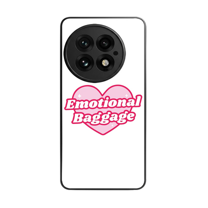Emotional Baggage back phone cover | glass case for oneplus 13